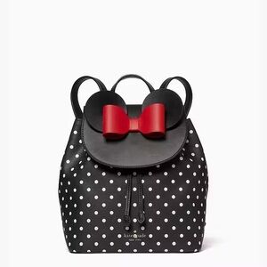 Disney x Kate Spade New York Minnie Mouse Polka Dot Leather Backpack